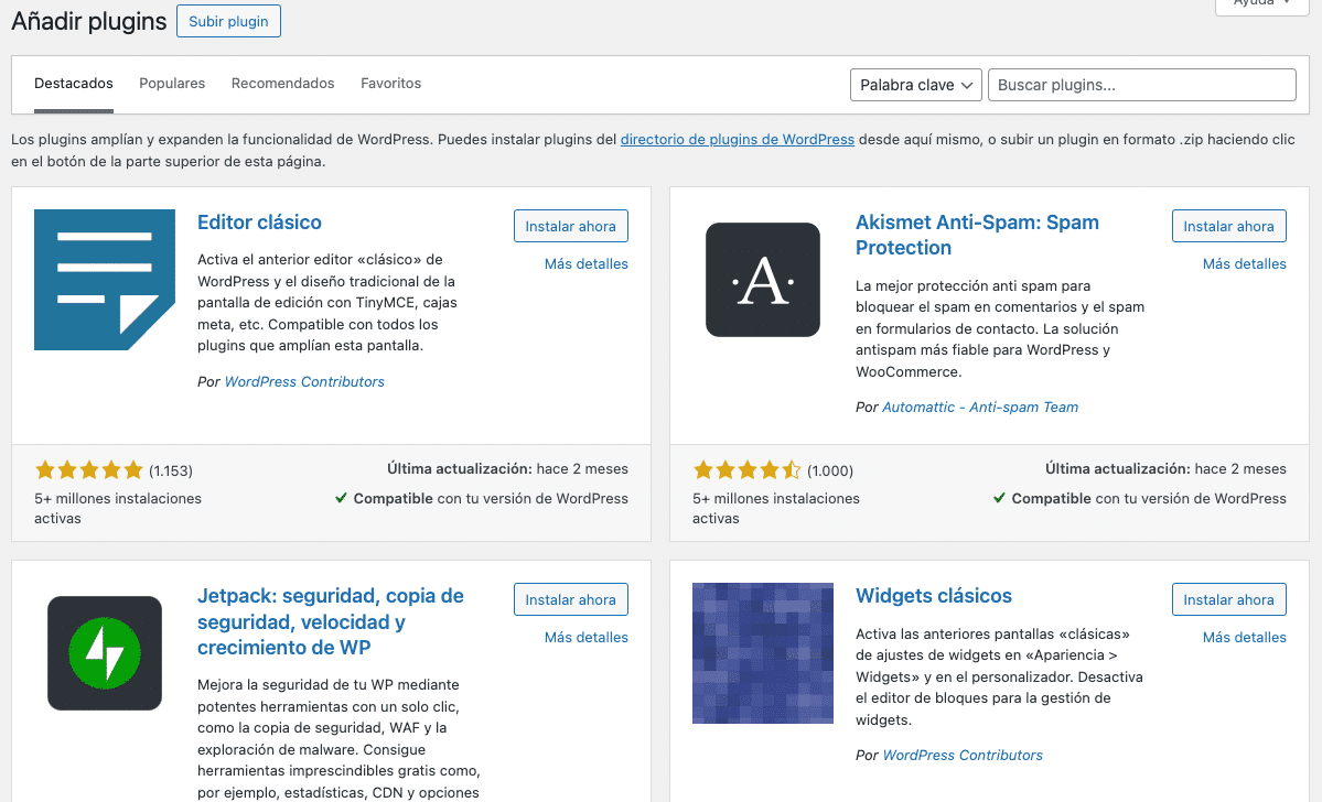 Search WordPress Plugins