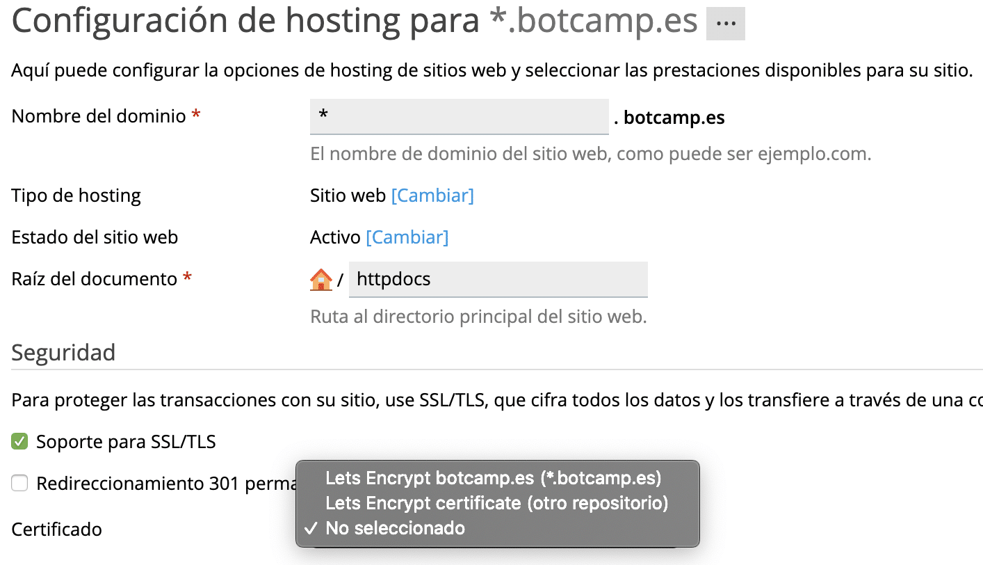 configuracion ssl multisitios